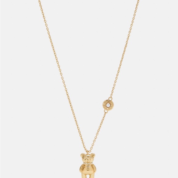 Coach Jewelry - Coach Bear Chain Necklace,gold,nwt.